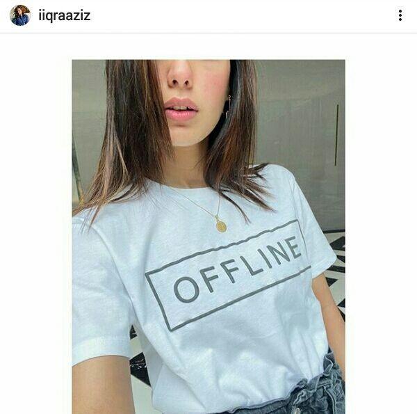 Offline Iqra Aziz Celebrity T-shirt ...